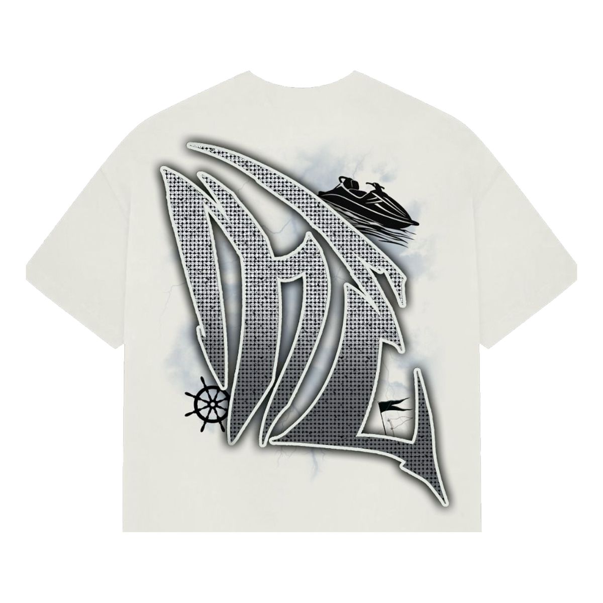 MIXED EMOTIONS 'JETSKI' RHINESTONE TEE (ON HAND)