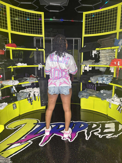 WHITE BLUE PINK LIVE ON A WAVE JERSEY (ON HAND)