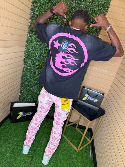 GUAPI FRENCH ROSE STARS DENIM (ON HAND)