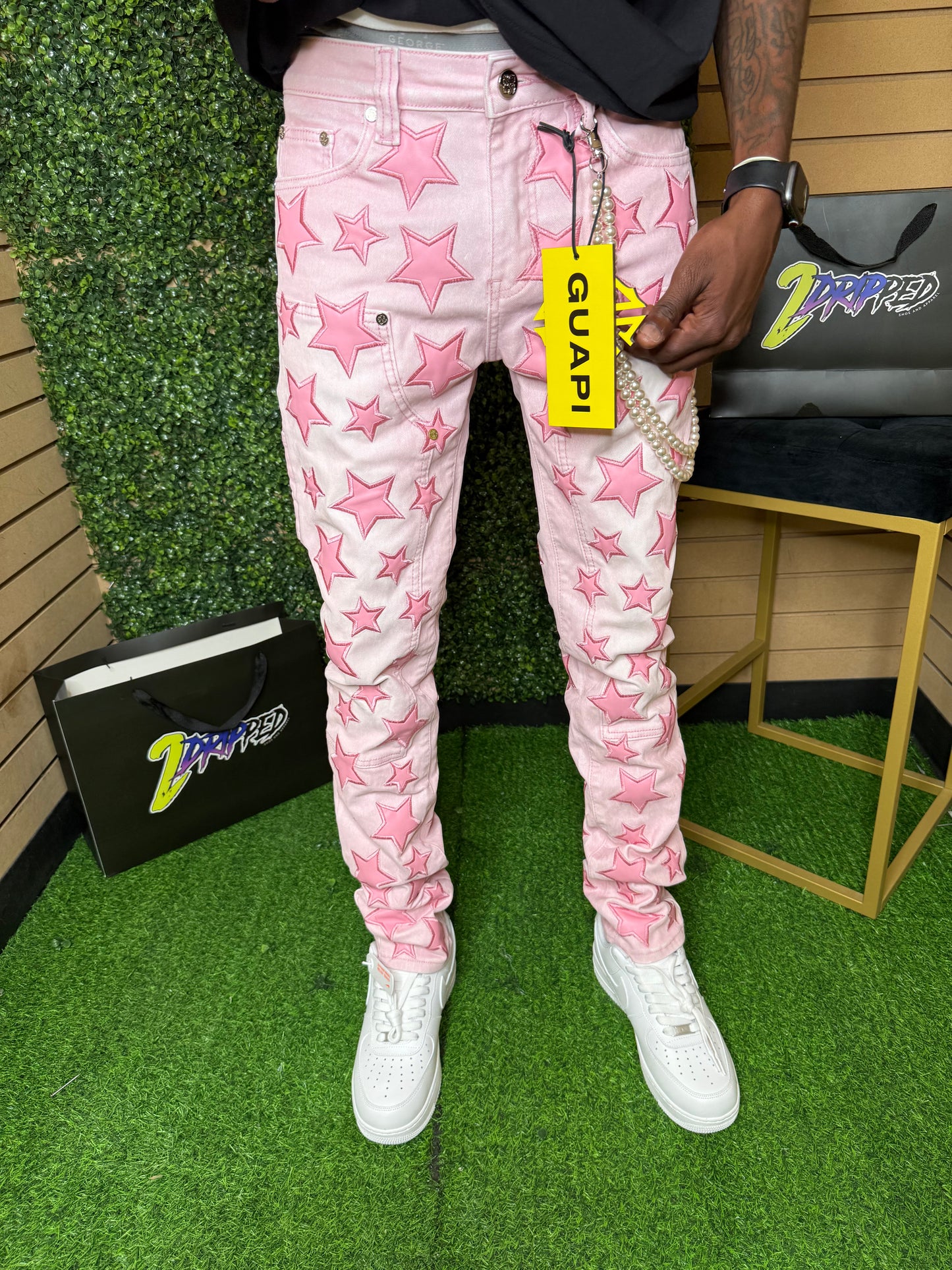 GUAPI FRENCH ROSE STARS DENIM (ON HAND)