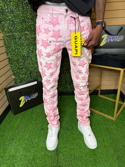 GUAPI FRENCH ROSE STARS DENIM (ON HAND)
