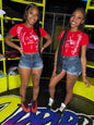 RED TRU CROP TOP T SHIRT (ON HAND)