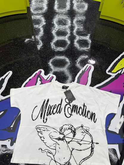 MIXED EMOTION WHITE CUPID TEE(ON HAND)