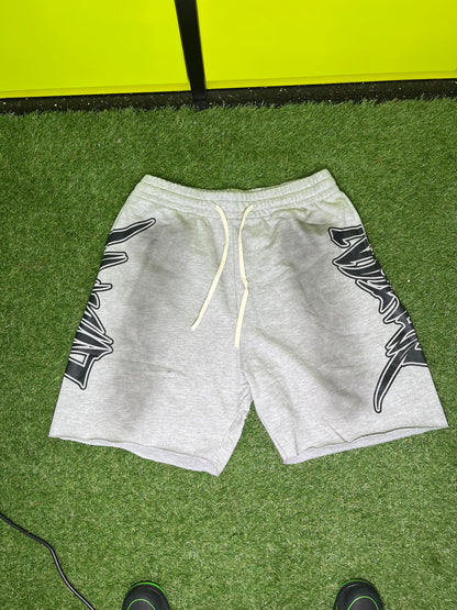 MIXED EMOTION GRAY DISTRESSED SHORTS (ON HAND)