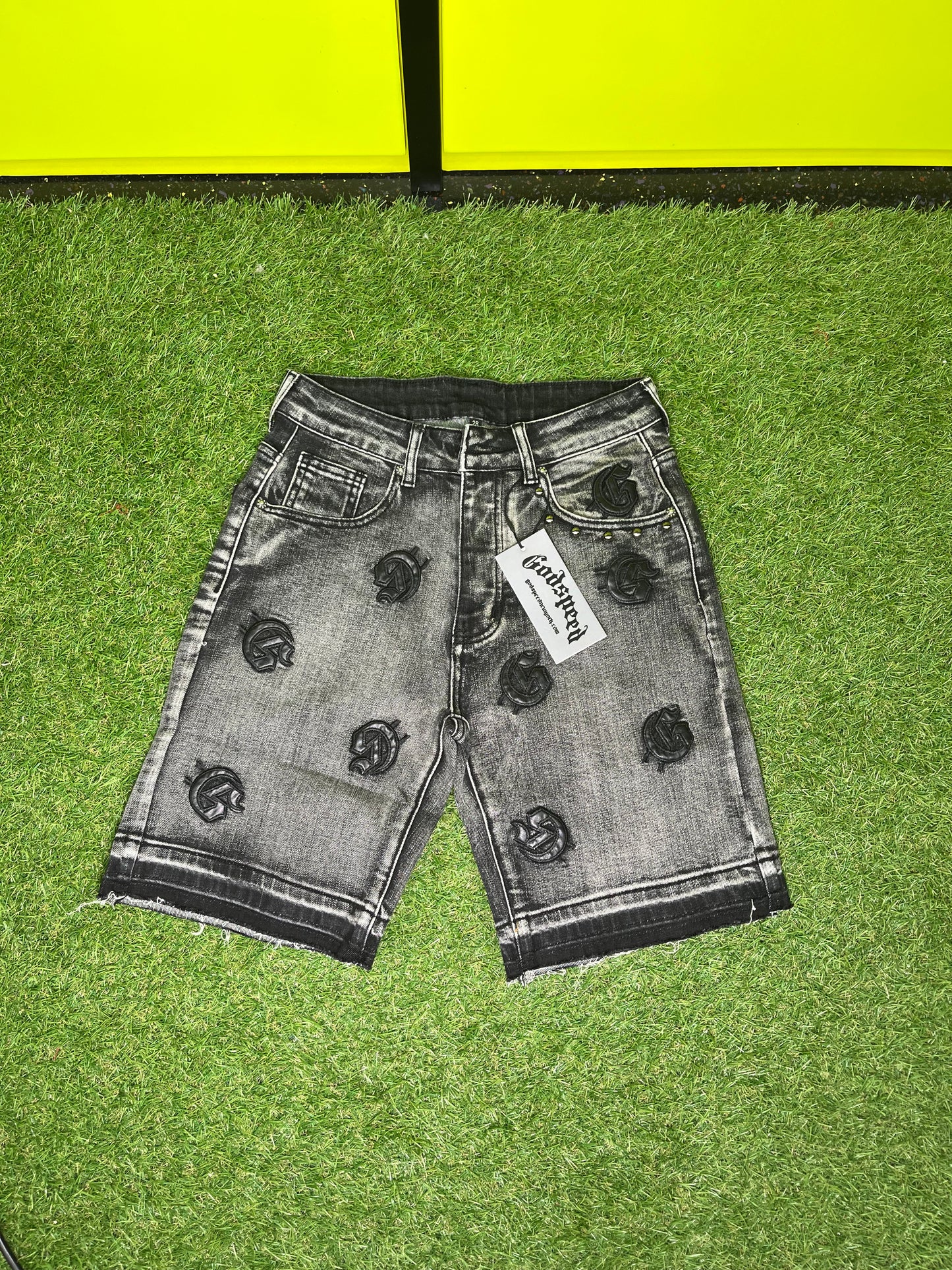 GODSPEED GRAYWASHED JEAN SHORTS (ON HAND)