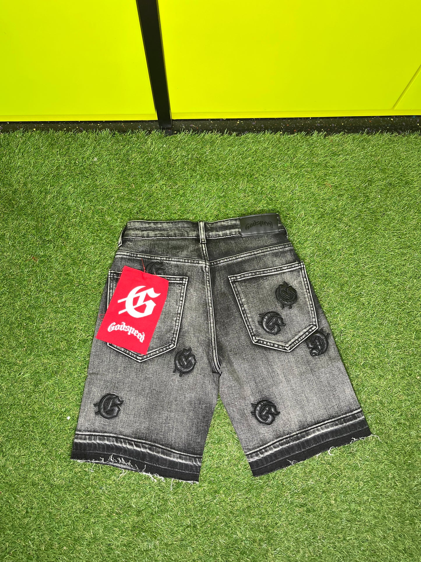 GODSPEED GRAYWASHED JEAN SHORTS (ON HAND)
