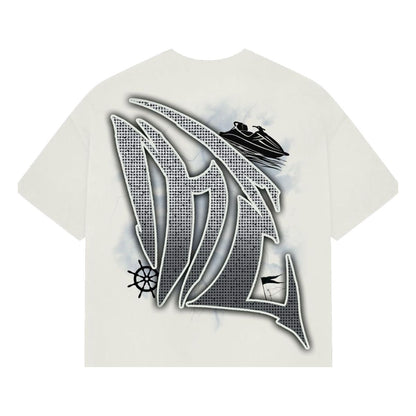 MIXED EMOTIONS 'JETSKI' RHINESTONE TEE (ON HAND)