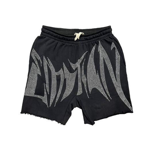 MIXED EMOTIONS 'WILD' RHINESTONE SHORTS (ON HAND)