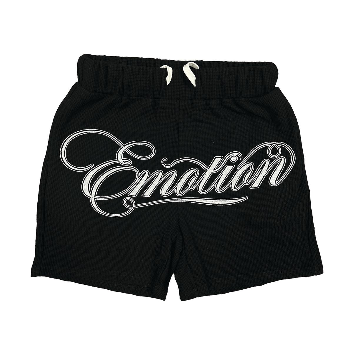 MIXED EMOTIONS BLACK SIGNATURE SHORTS (ON HAND)