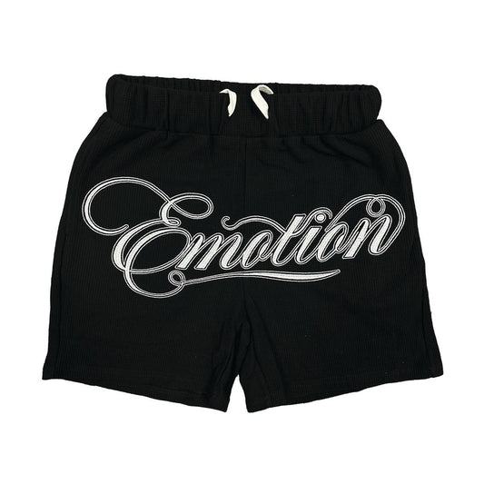 MIXED EMOTIONS BLACK SIGNATURE SHORTS (ON HAND)